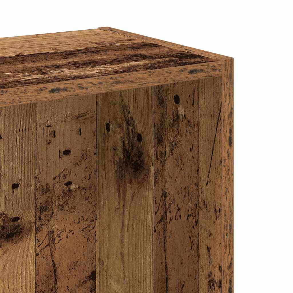 Bookcase Old Wood 80x24x76 cm Engineered Wood